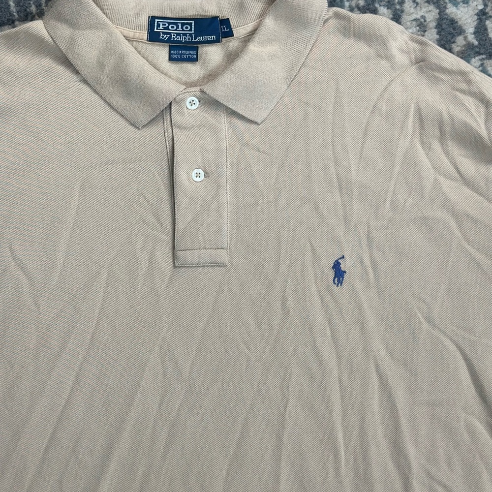 Ralph Lauren Tan Polo Shirt Classic Style